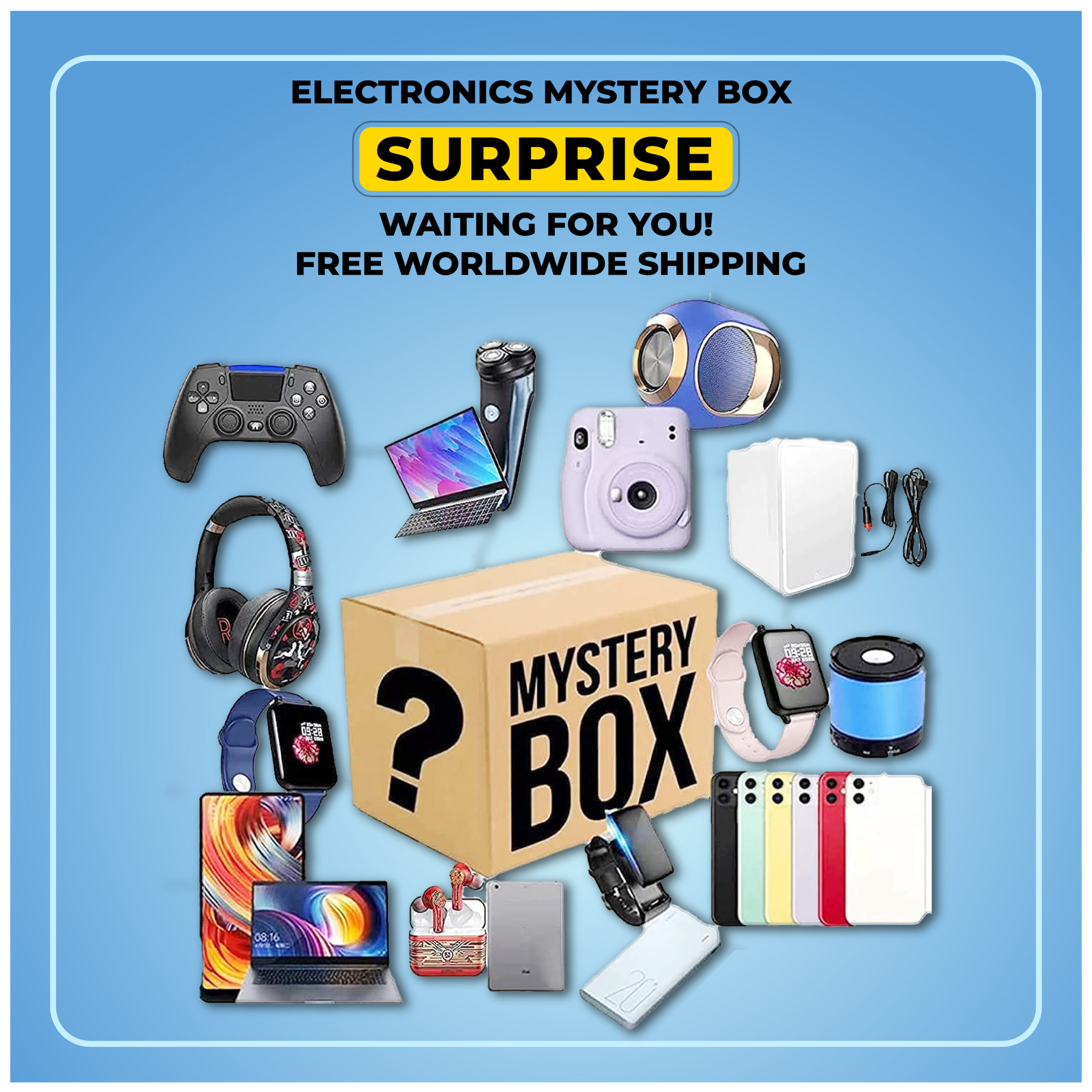 Buy Mystery Box Electronics,Electronica Mystery-Box, Mystery Box Gaming,  Random Electronics Lucky Gift Boxes, Good Value for Money Everything is  Possible Online at desertcartINDIA